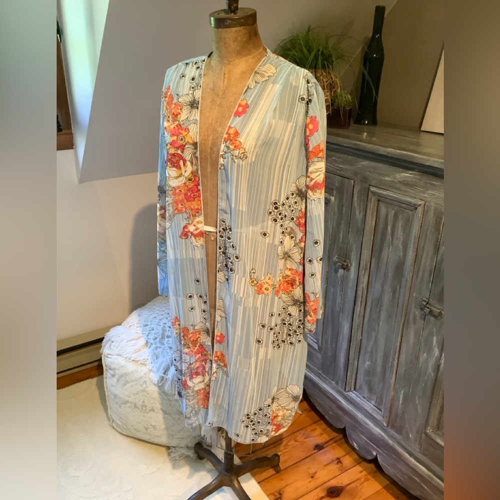 Floral Open-Front Kimono  or coverup